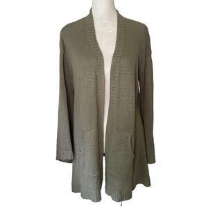 Show Me Your Mumu Mellow gray knit open-front skull cardigan size S